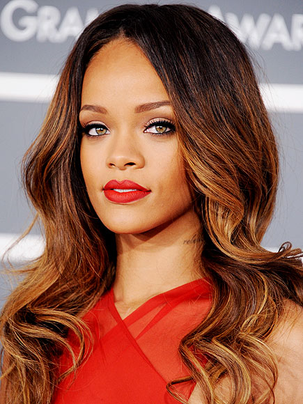 Rihanna's waves and flawless makeup