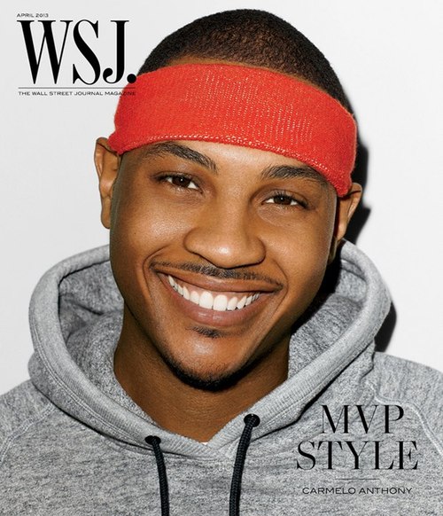 Carmelo Anthony for WSJ magazine April 2013 