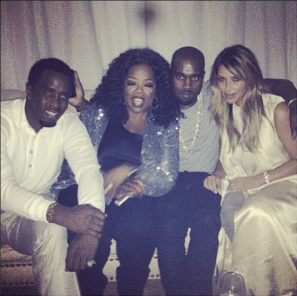 Diddy, Oprah, Kanye West, and Kim Kardashian www.jinnaloves.comPic1