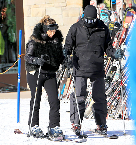 Kim Kardashian and Kanye West NYE 2014
