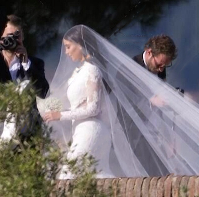 Kim Kardashian Marries Kanye West - Wedding Dress First Look 