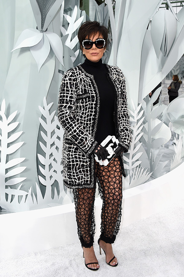 Kris Jenner Paris Fashion Week Chanel Show