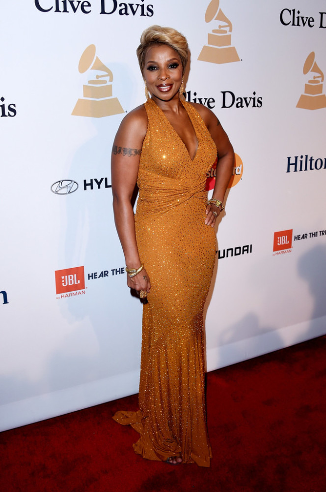 Mary J Blige Pre-Grammy 2015